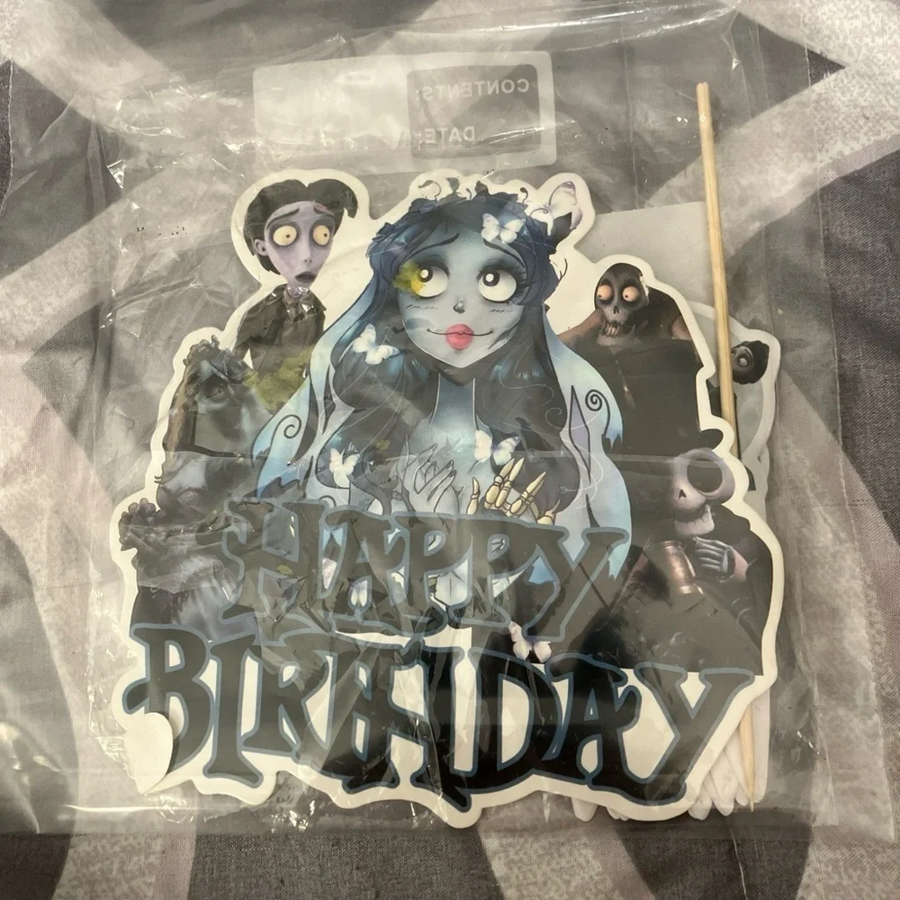 Corpse Bride Birthday Cake Toppers